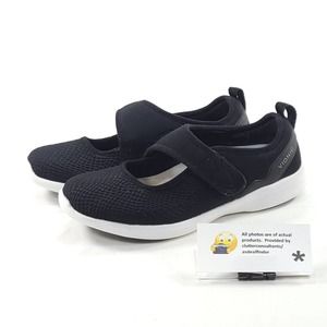 Vionic Sky Sonnet Casual Slip On Mary Jane Flat Womens Size 6.5 ASR1692 Black